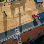 roof deck revealed after shingle removal